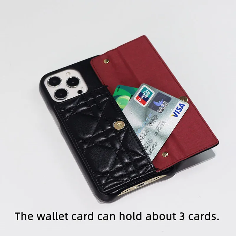13 pro max cases Luxury Wallet PU Leather Pearl Shoulder Chain Case For Iphone 13 12 Pro Max Cover Strap Crossbody Card Holder Phone Bag iphone 13 pro max wallet case iPhone 13 Pro Max