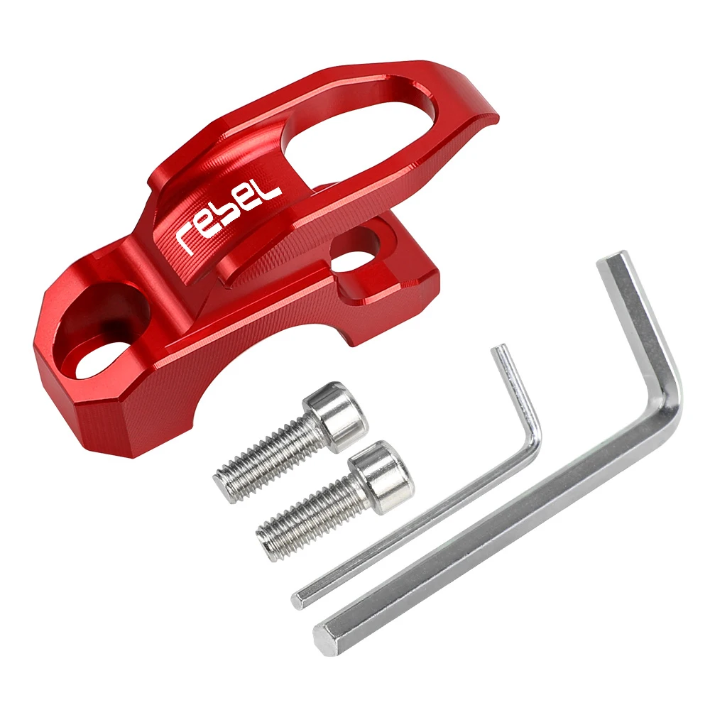 

For Honda CMX1100 Rebel1100 Rebel 1100 CMX500 CMX300 CM500 CM300 Hook Hanger Brake Master Cylinder Helmet Holder Clamp Bracket