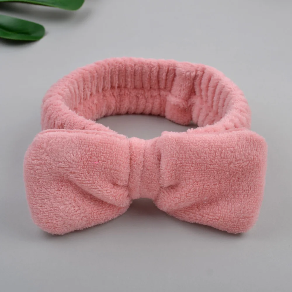metal hair clips 2022 New OMG Letter Coral Fleece Wash Face Bow Hairbands For Women Girls Headbands Headwear Hair Bands Turban Hair Accessories pearl hair clip Hair Accessories