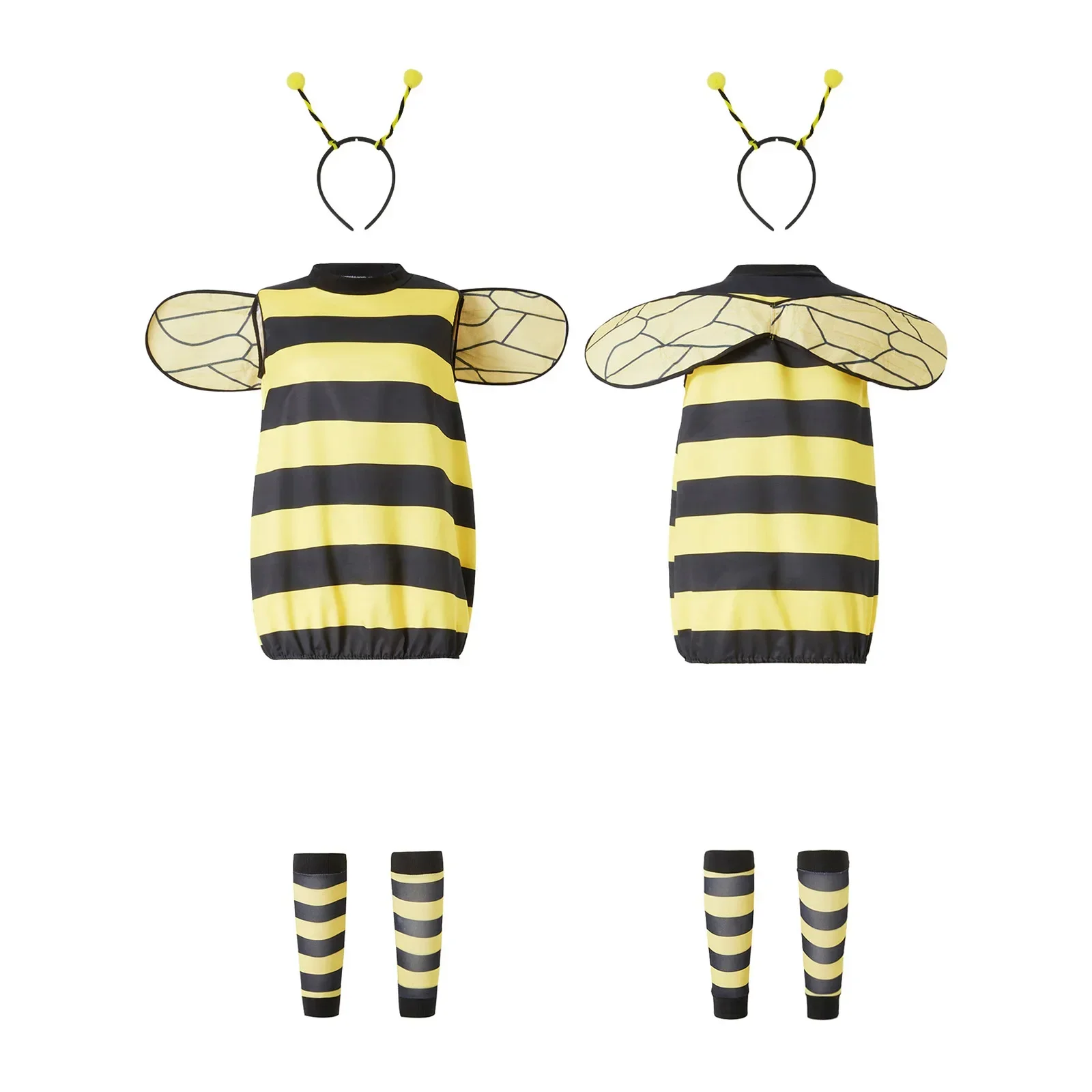 Adult Bumble Bee Costumes for Women Halloween Animals Outfits Carnival Easter Purim Fancy Dress