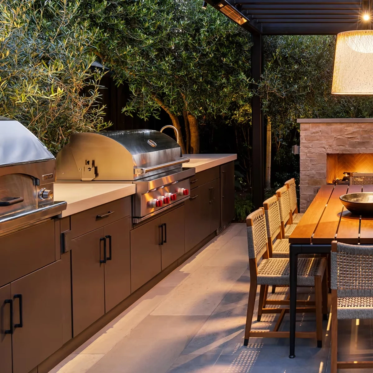 Stainless Steel Outdoor Kitchen Ideas With Pizza Oven Hot 2025