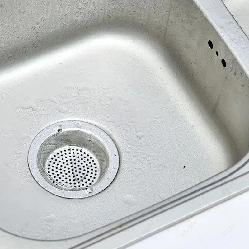 1PC Stainless Steel Kitchen Sink Strainer Sewer Bathroom Shower Hair Filter Basket Anti-Blocking Cleaning Accessories