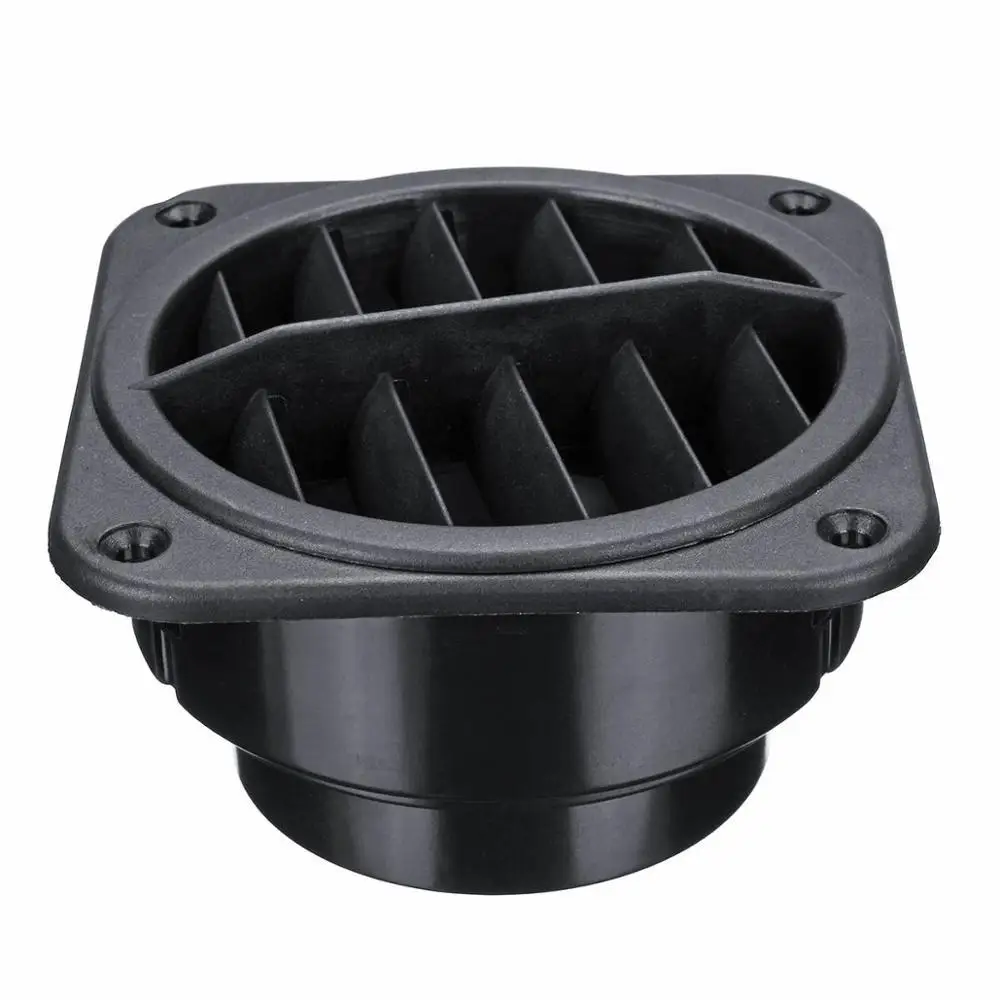 Black Warm Air Vent Warm Heater Plastic Parking Heater 60mm Diesel