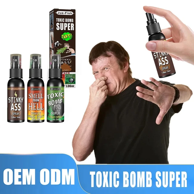 Novelty Fart Gag Prank Joke Spray Stinky Ass Toxic Bomb Smelly Stinky Gas Smell  From Hell