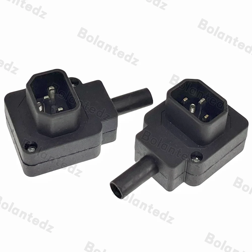 Elbow C15 C13 C14 Power Cord Wiring Power Plug Assemble IEC Connector Outlet PDU UPS Electrical AC Socket Plug 10A 250V