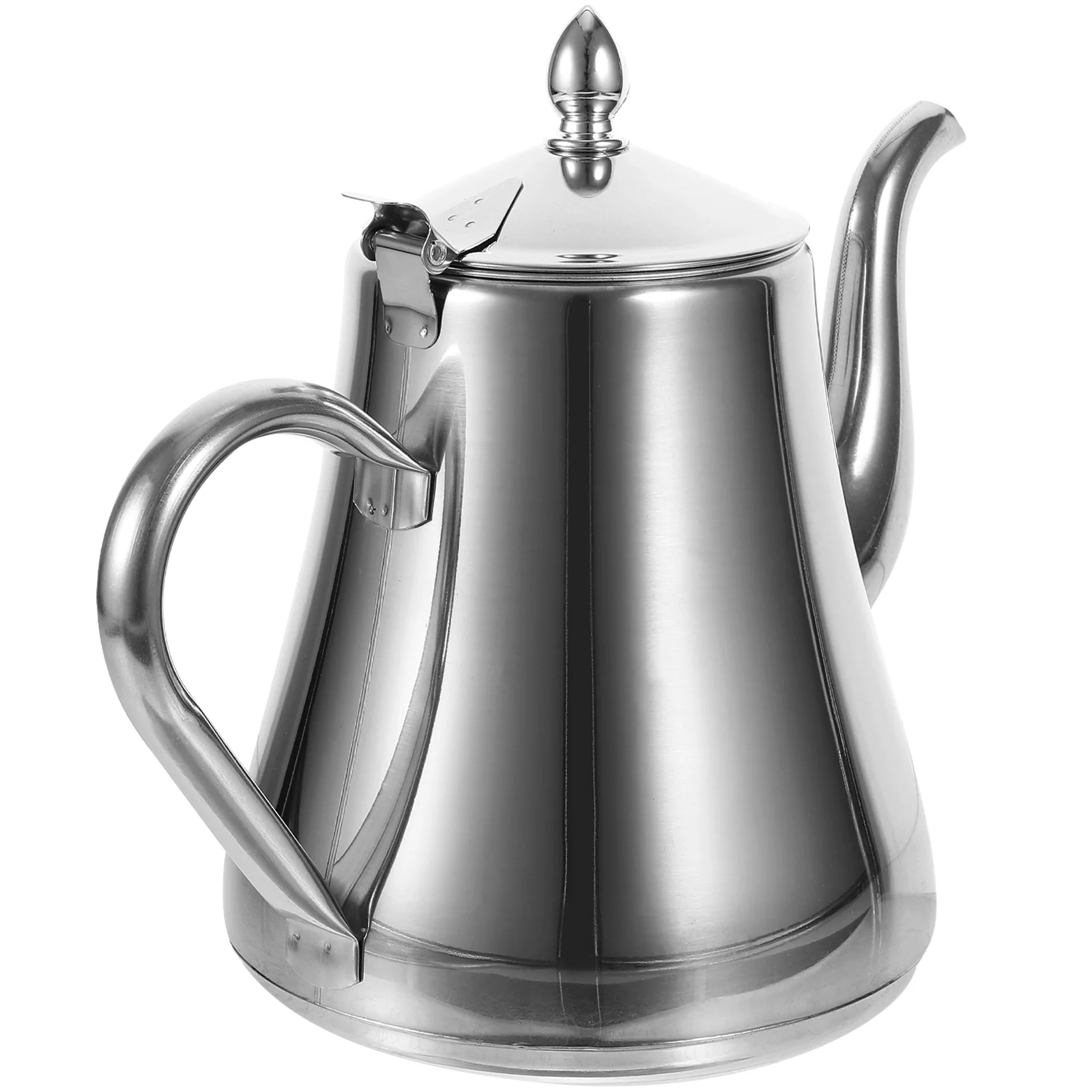 

Stainless Steel Tea Kettle Pour Over Silver Coffee Kettle Tea Pot Stovetop Hot Water Heater