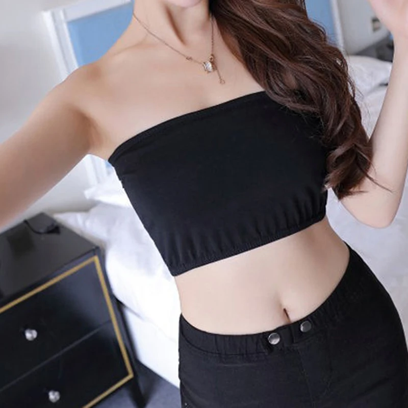 Women Casual Strapless Underwear Chest Breast Wireless Binder Trans Tank Tops Sexy Seamless Sports Top Bra women lingerie bra chest binder