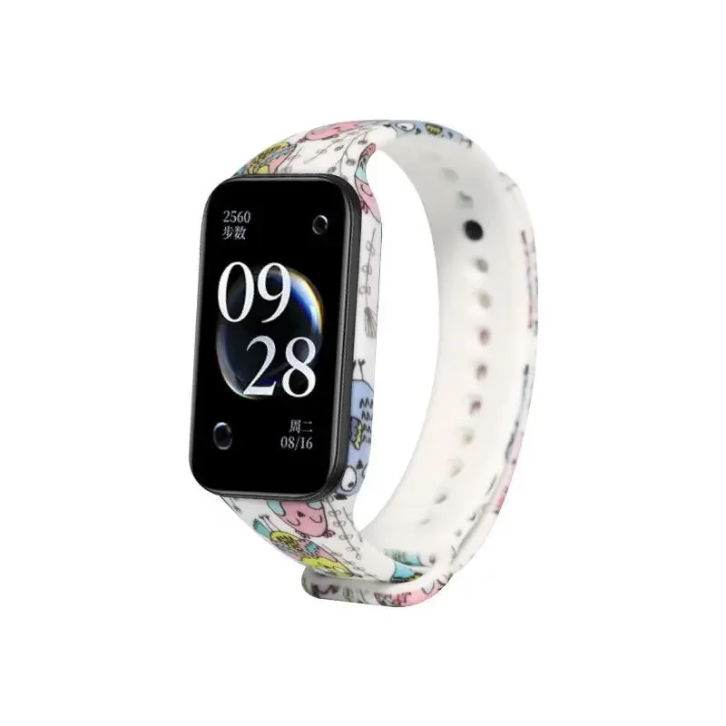 Colorful Printed Silicone Strap for Smartwatch Replacement Bracelet Band