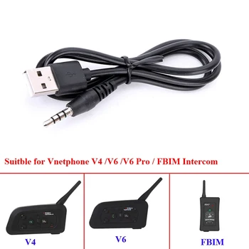 Accessori per citofono per casco Cavo di ricarica USB per EJEAS Vnetphone V4C V6C V6 V4 V6 Pro FBIM Auricolare interfono per casco moto