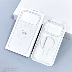 Transparent Magnetic Camera Protection Case with AI Integration and Original Logo Cover - iPhone 15 Plus (Clear Case)