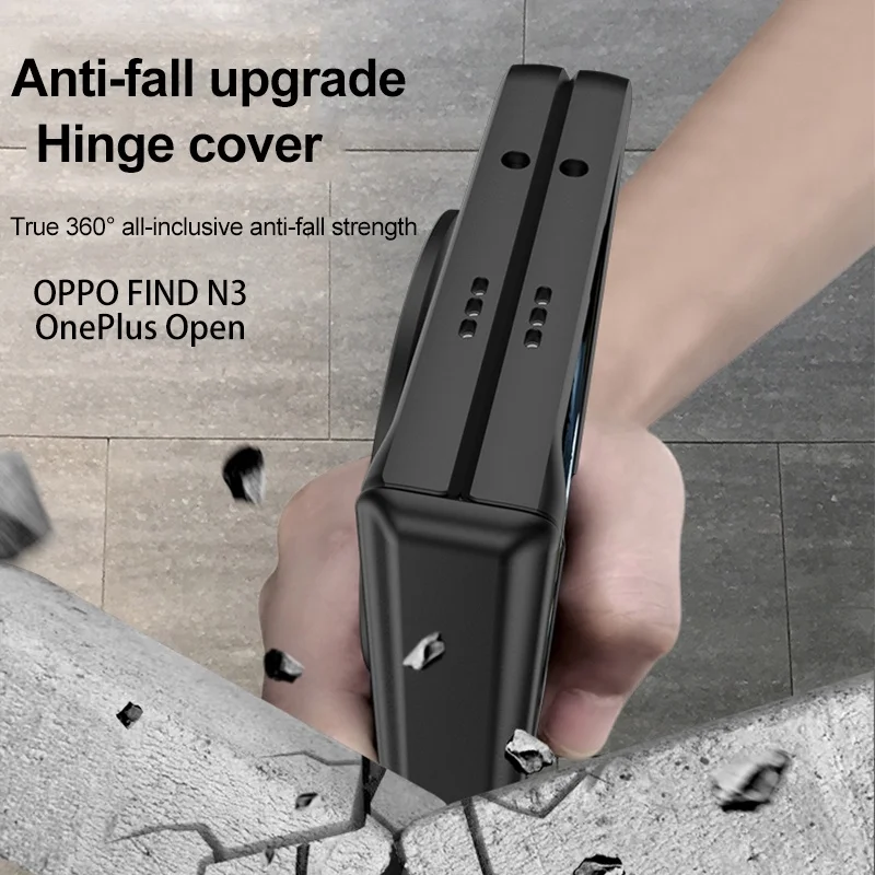 Armor Bracket For Oneplus Open Case Front Glass Film Magnetic Hinge Protection Cover For Oneplus Open
