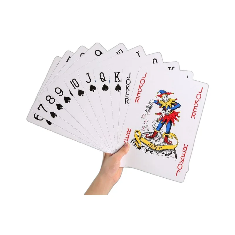 Playing Cards Jumbo Playing Cards Jumbo Poker Giant Playing Cards Casino Gift for Kids & Adults