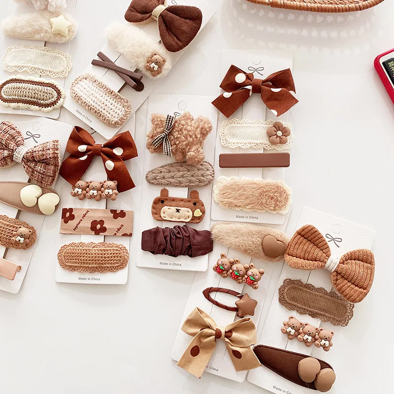 Coffee Warm Color Cute Cartoon Princess Hairpins Children Girls Kid Hair Clips Barrettes Accessories Hairclip Headwear Headdress Coffee Warm Color Cute Cartoon Princess Hairpins Children Girls Kid Hair Clips Barrettes Accessories Hairclip Headwear Headdress