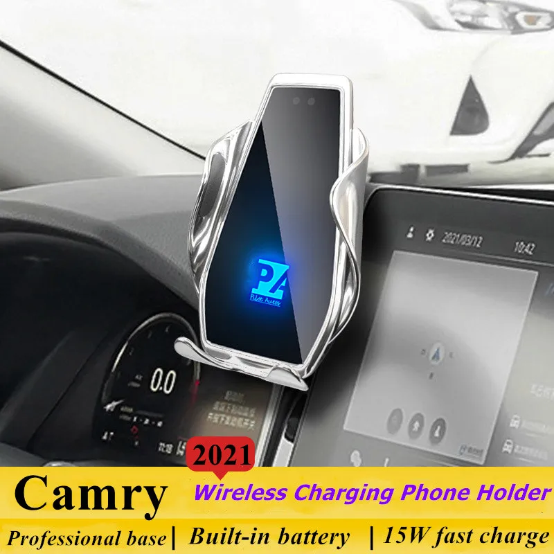 For 2021 Toyota Camry Car Phone Holder Wireless Charge 15W Mobile