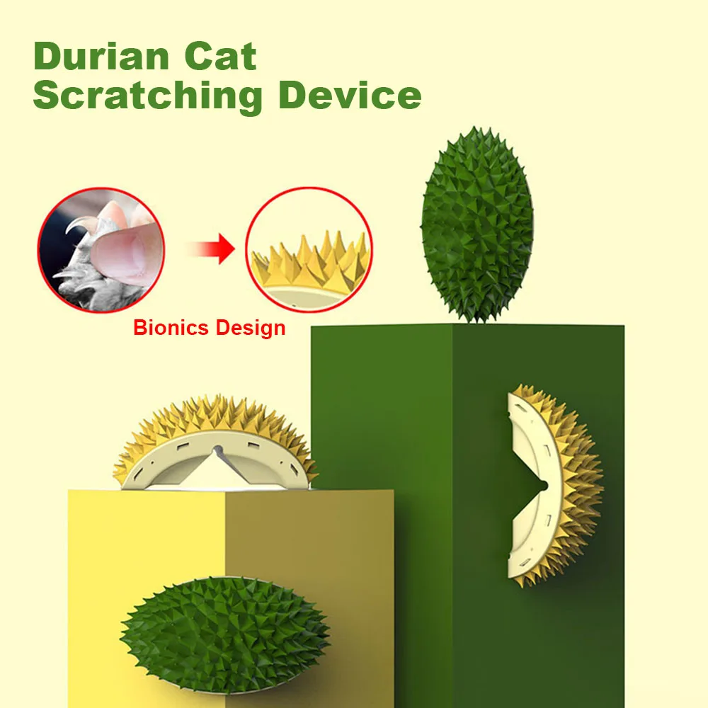 

Lovely Durian Shape Itching Comb For Pet Cat Pet Relieving Stuffy Artifact Pet Accessories