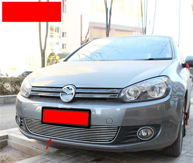 

Решетка воздухозаборника из алюминиевого сплава для Volkswagen Golf 6 2010-2012, контроль песка, защита от насекомых, Стайлинг автомобиля