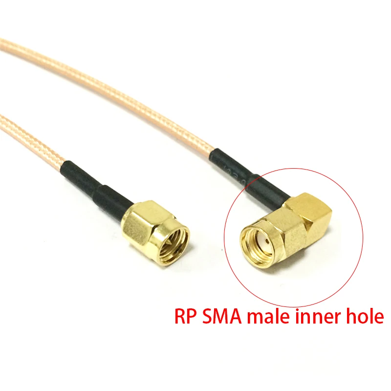 

New Modem Coaxial Cable SMA Male To RP-SMA Plug Right Angle RG316 Pigtail Adapter 15CM/30CM/50CM for Wifi Antenna