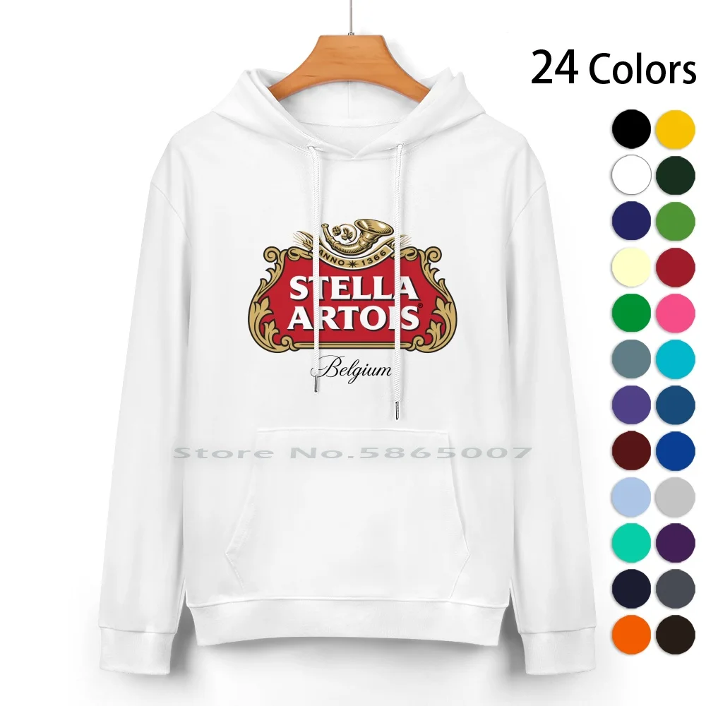 

Stella Anno Artois Pure Cotton Hoodie Sweater 24 Colors Stella Anno Artois 100% Cotton Hooded Sweatshirt For Women Men Unisex