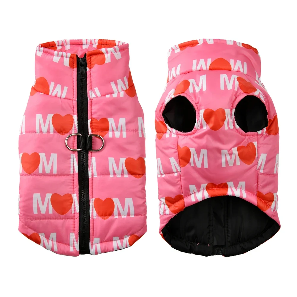 Manteau Chien Hiver Chaud Imperméable "Love" | Veste Doudoune Design pour Petits & Moyens Chiens - 2025 - Doglovedesign : Vêtement et accessoires pour chiens