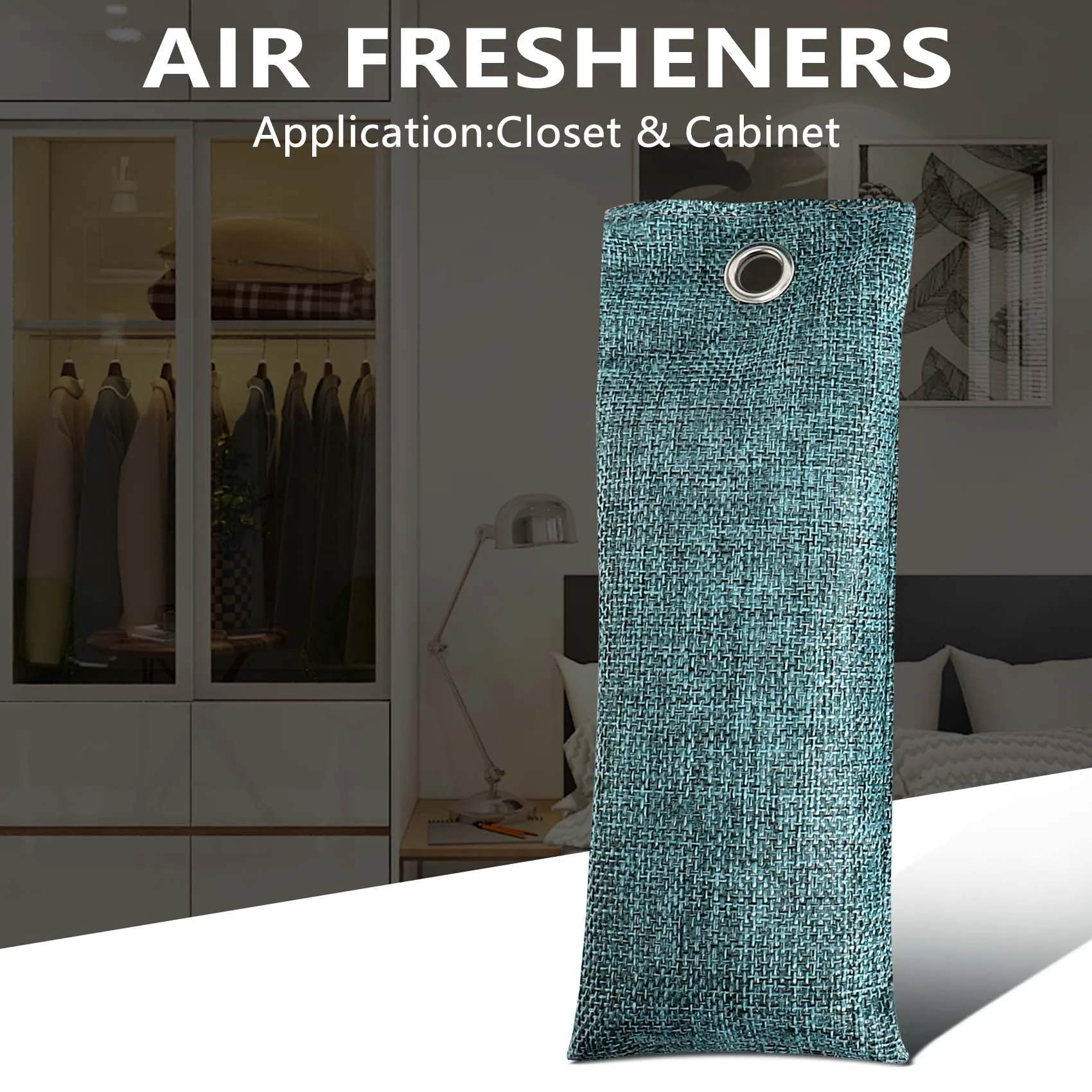 Charcoal Air Purifying Bag,Closet Deodorizer,Shoes Odor Eliminator,Car Air Purifier,Home Fresheners,6 Pack