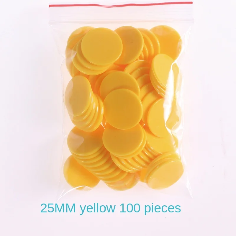 100Pcs/set Plastic Game Coins Teaching Aids