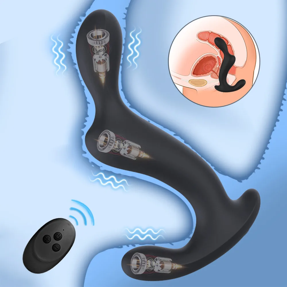 Massaggiatore maschile Prostata Telecomando Vibratore Ritardare Eiaculazione Ano Stimolatore Dildo Dilatatore Anale Culo P_voghion.com