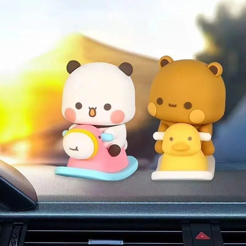 Bubu Dudu Panda Bear Collectible Toy - Kawaii Cute Action Doll Ornament