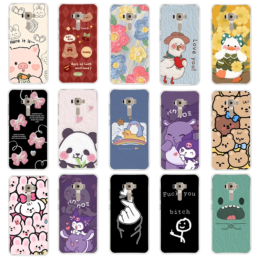 5 Per Asus Zenfone 3 Ze520Kl/3 Max Zc520Tl/Zc551Kl/3 Max Zc553Kl/Ze552K Custodia Tpu Custodia Protettiva In Silicone Morbido