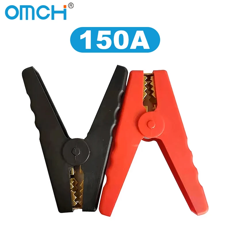 Crocodile Electrical Battery Clamp Alligator Clips Test Connector for Jumper Cables Boost Car Caravan Van 150A