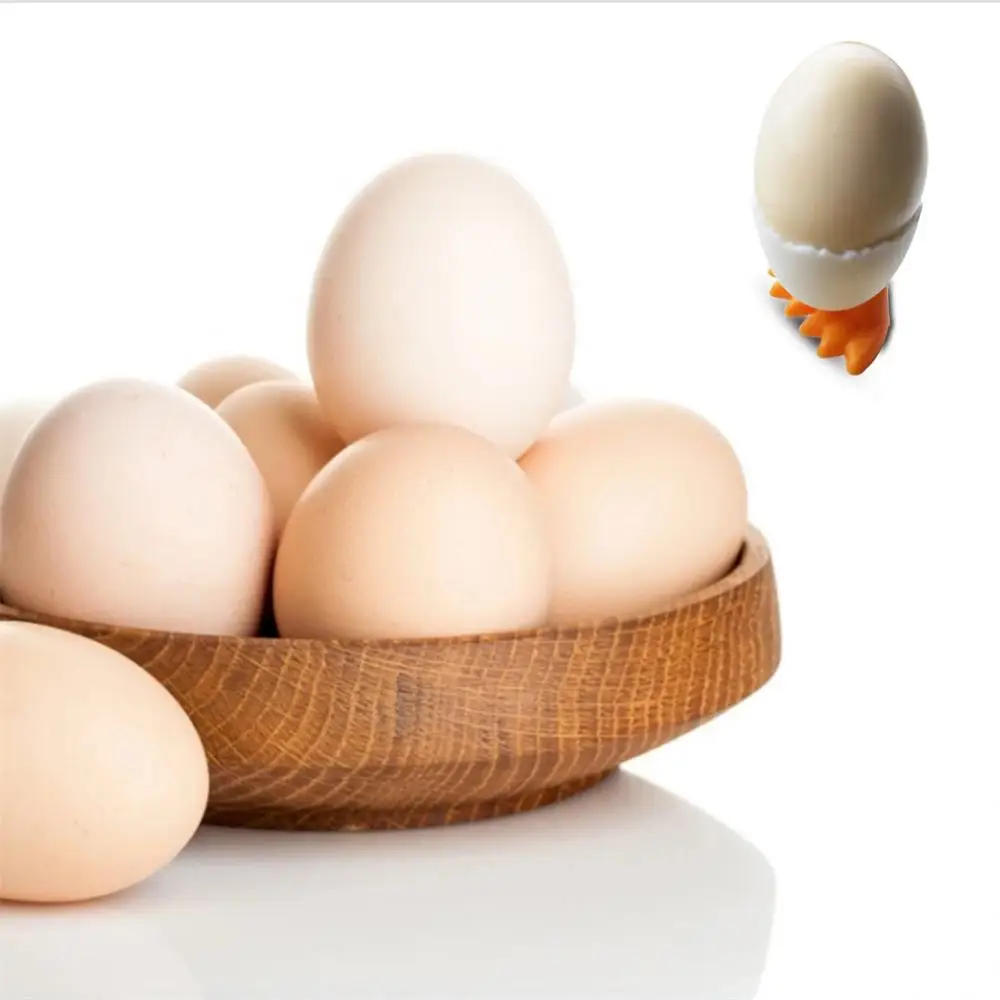 1/2/4pc Red Egg Cup Holder Hard Soft Boiled Eggs Holders Cups Creative Egg Cup Opener Separator Boiled Eggs Container Prop