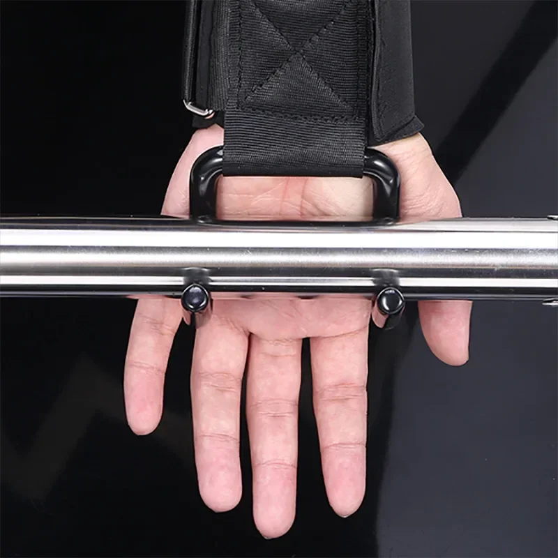 1PC Weight Lifting Hooks Hand-Bar Wrist Straps Gym Fitness Hook Weight Strap Pull-Ups Power Lifting Gloves For Weight Training 4