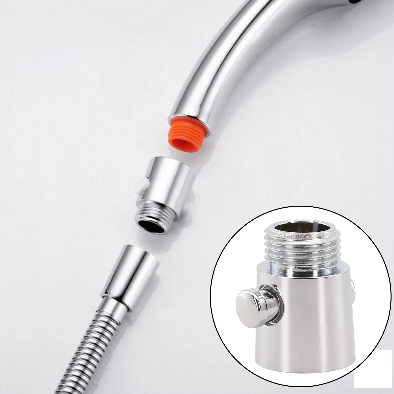 Water Stop Valve Showerhead Switch ABS Shower Head Control Switch For Water Stop Saving