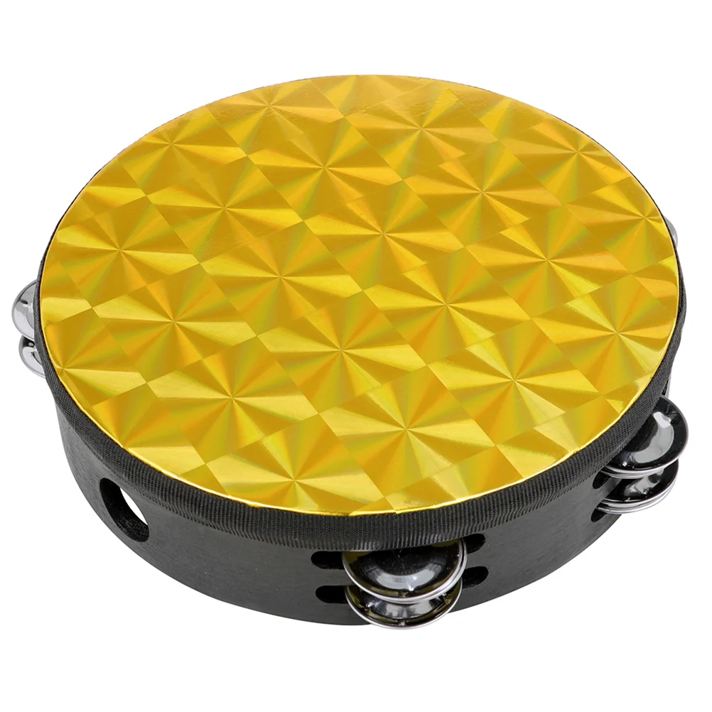 Tambourine Drums Brazilian Music Instrument for Children Kids Toy Wooden Hand Tamburin