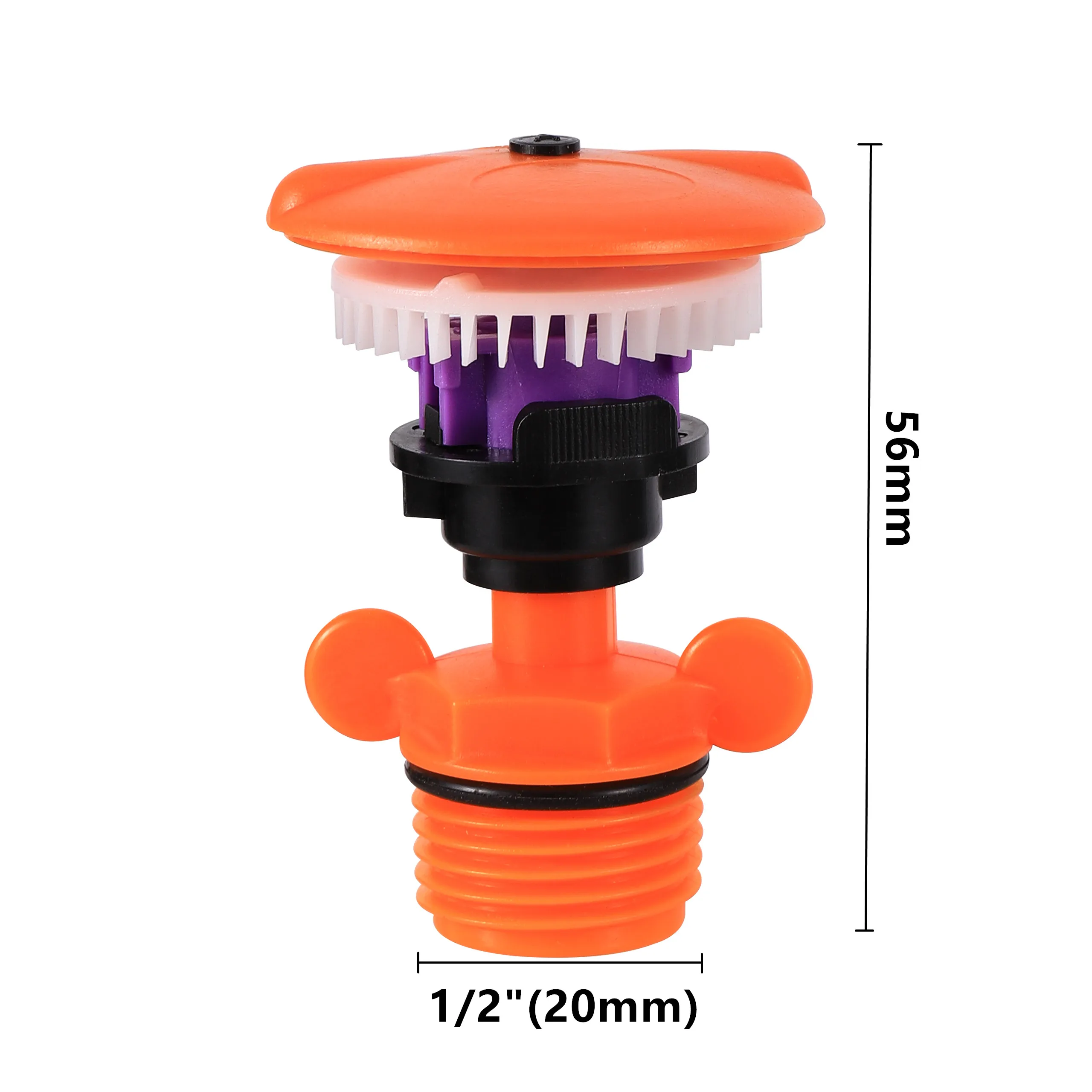 Garden Sprinkler 1/2" Male Thread 360&deg; Rotating Lawn Flower Field Orchard Irrigation Nozzle Oscillating Rotary
