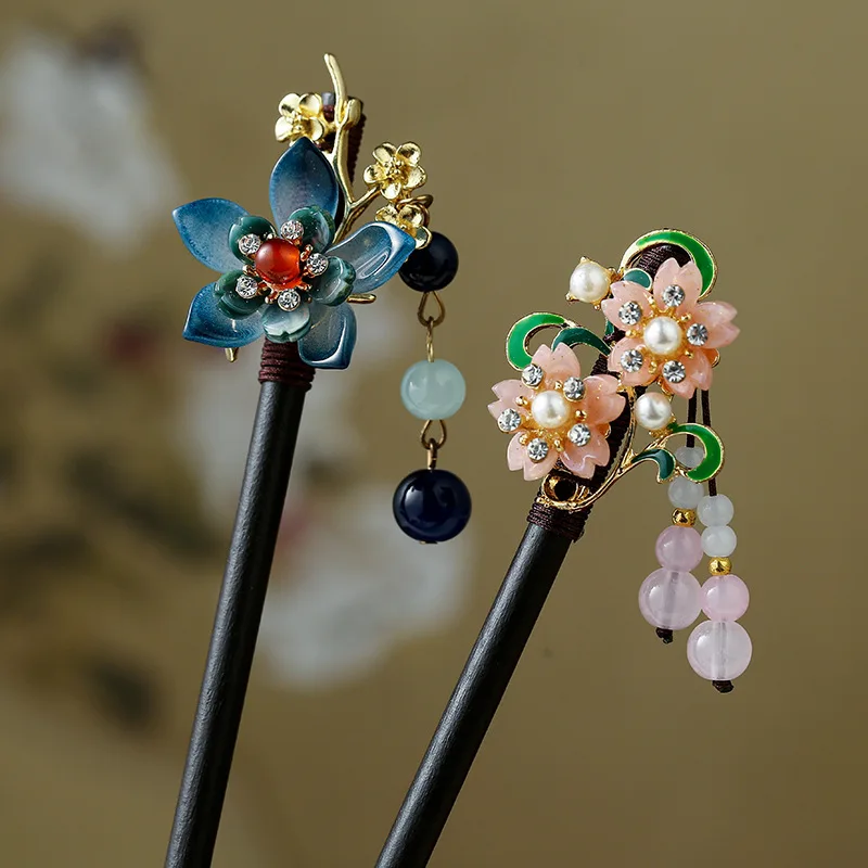

Antique Gentle Coiled Hairpin Pendant Antique Hairpin Hair Accessories Vintage Chinese Winding Finished Hanfu Hairpin