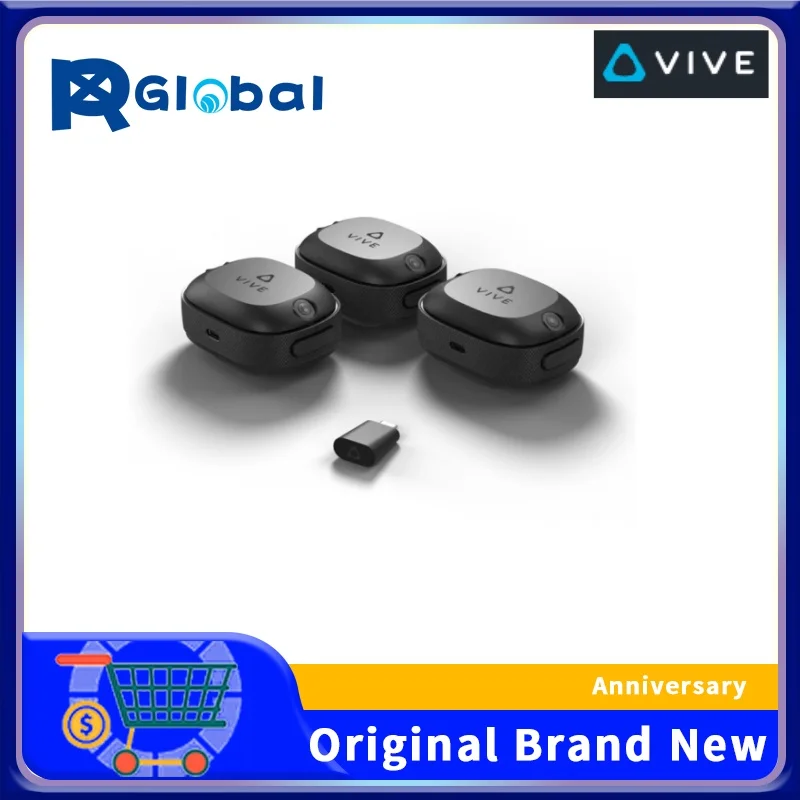 VIVE 셀프 포지셔닝 트래커, 올인원 VR 트래커 및 충전 도크 USB-C (..