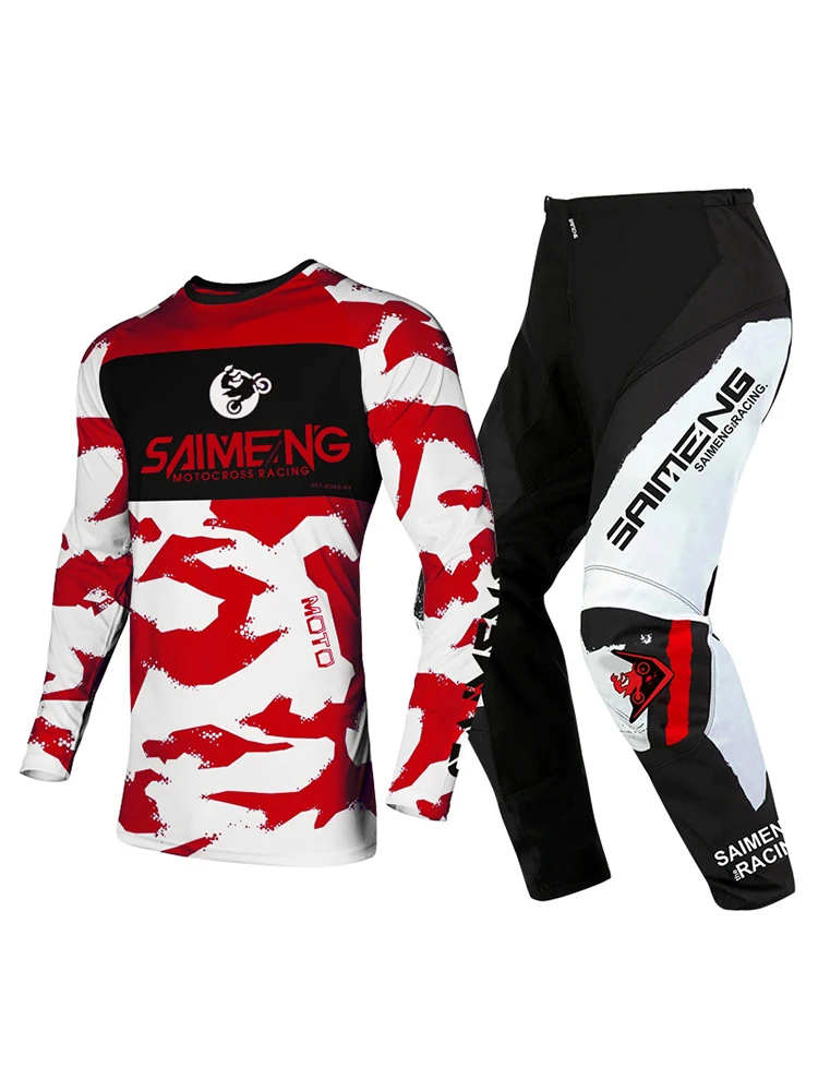 saimeng Racing MX Youth Dirt Bike Jersey Pant Combo Set MX