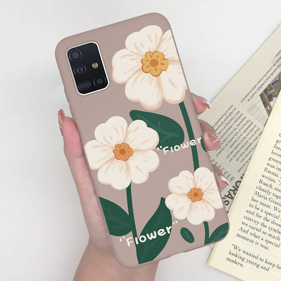 Чехол для телефона Samsung Galaxy A51, Мягкая силиконовая задняя крышка с  милым астронавтом, крутой девушкой и мультяшным рисунком, новый защитный  чехол | AliExpress