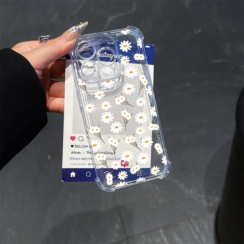 Daisy Flower Shockproof Phone Case
