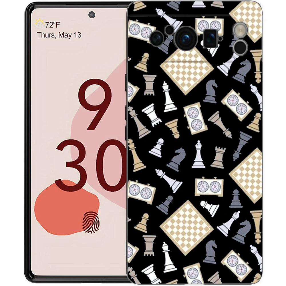 Checkerboard Chess Board Soft TPU Phone Case Cover
