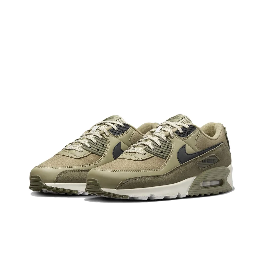 Nike AIR MAX 90 Low Men's Winter Breathable Anti-slip Wear-resistant Casual Sneakers