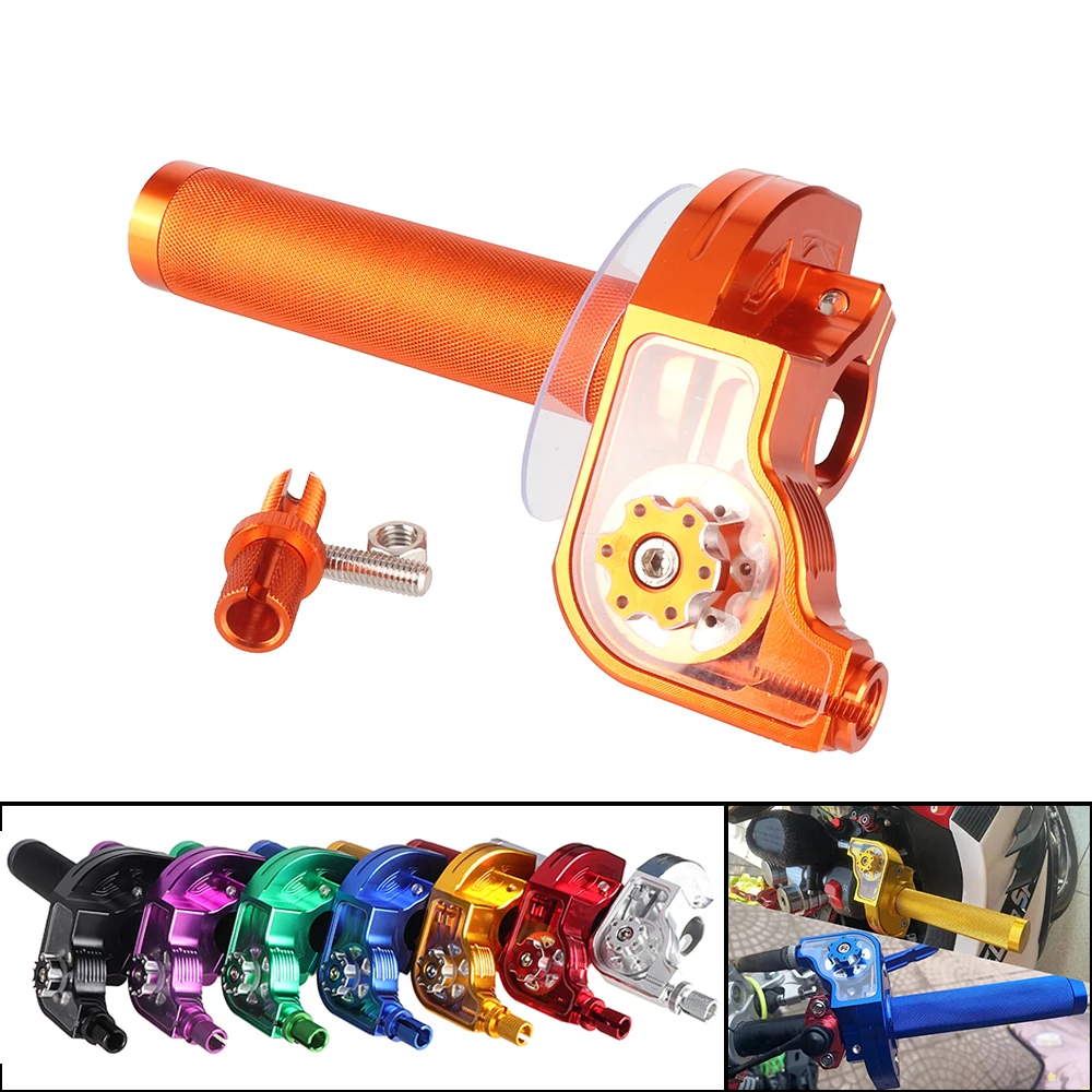 

22 мм CNC алюминиевые поворотные ручки для дроссельной заслонки ручки для Honda Yamaha KTM Kawasaki Suzuki мотоциклетный Кроссовый мотоцикл ATV Универсальный