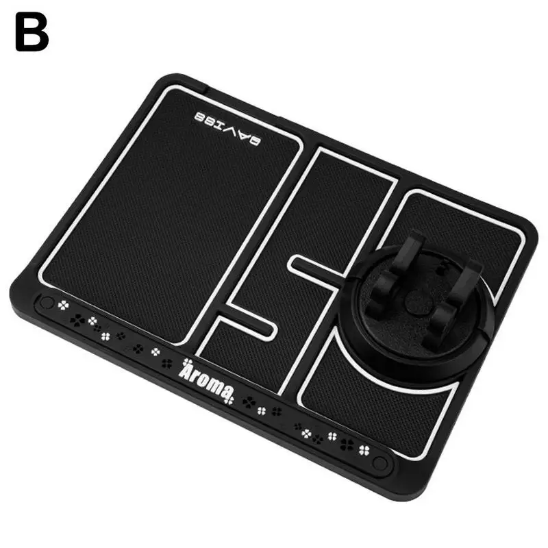 iphone stand Creative Car Anti-Skid Pad 4 In 1 Multifunctional Wear-resistant Personality Phone Pad Phone Storage Sticker Car -Slip Mat Pads phone stand for bike Holders & Stands