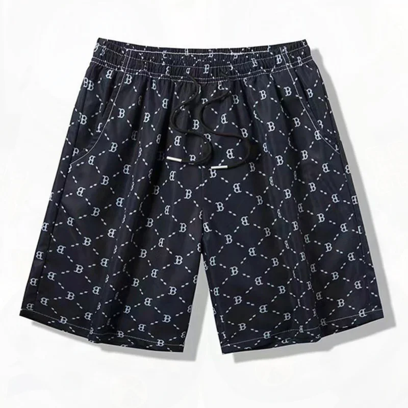 Hot Sale Casual Shorts Men Waist Drawstring Boardshort Bermuda Male Quick Drying Soft Fashion Style Breeches Beach Shorts 001B