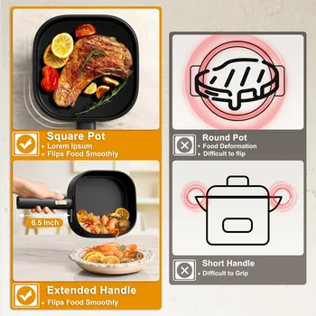 2L Electric Hot Pot with Steamer, Rapid 800W Non-Stick Ceramic Coating Dorm Cooking Pot, Plug in Electric Pan Cooker 2