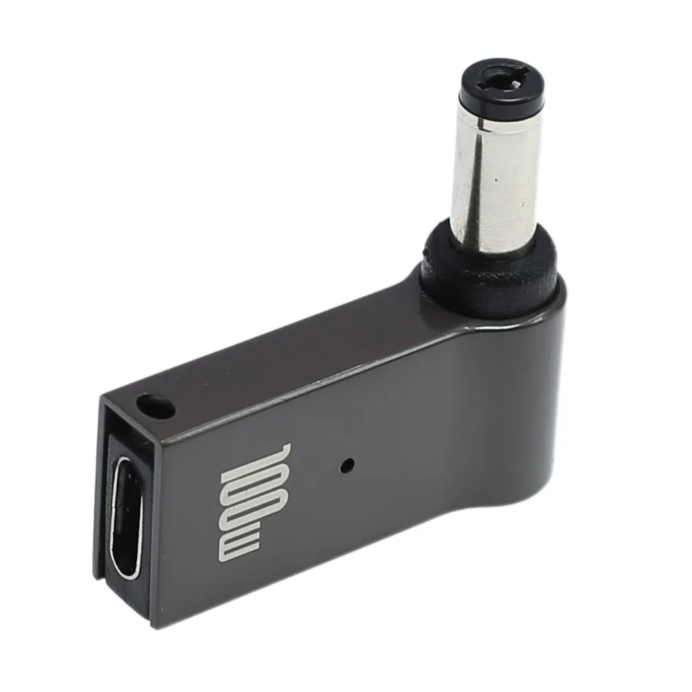 1Pcs 100W USB Type C to Dc Power Jack Connector USB C to Universal Laptop Power Adapter Plug Converter for Monitoring equipment 5
