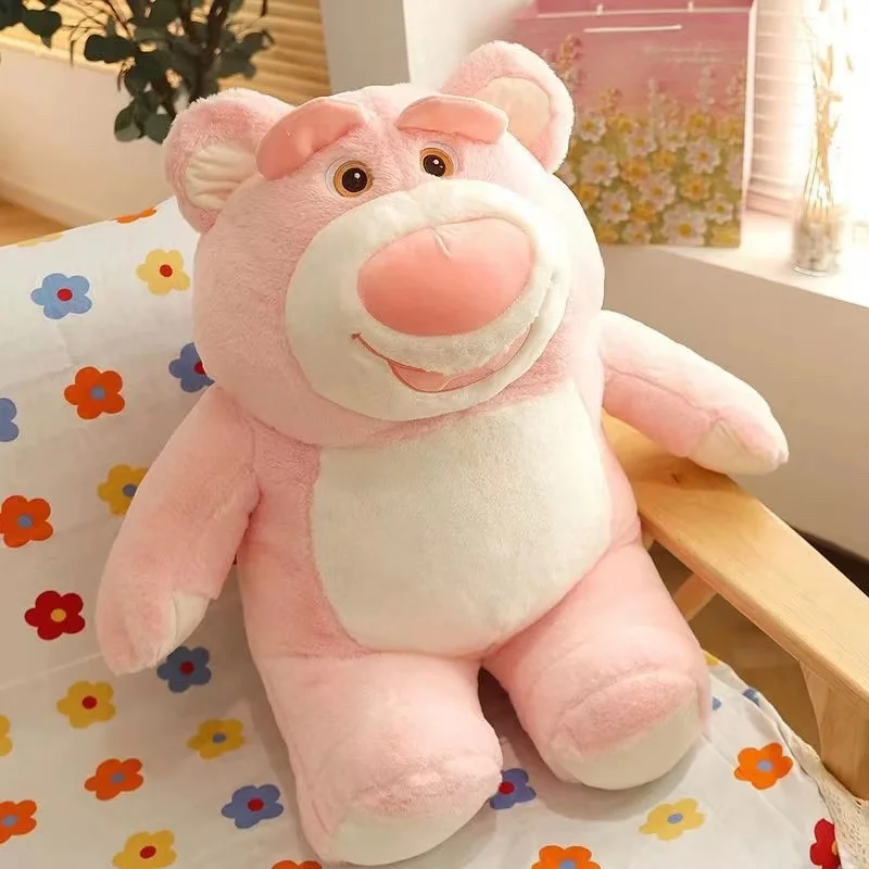 

Pink Strawberry Bear Doll Creative Little Stuffed Toy Large Doll Teddy Bear Toy Softed Kids Plushie Doll Girls Birthday Gift