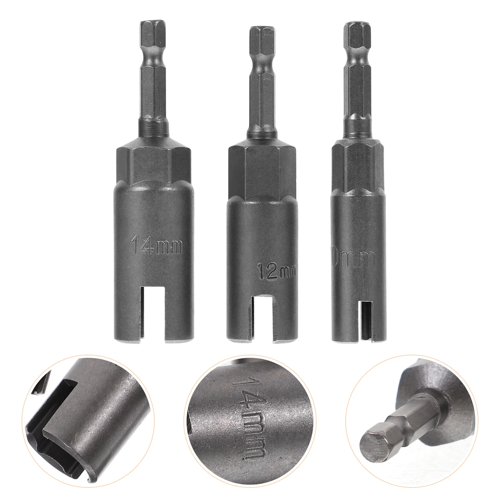 

3pcs Wing Nut Driver 1/4 Inch Handle Drill Adapter Wrench Tool Impact Nut Driver