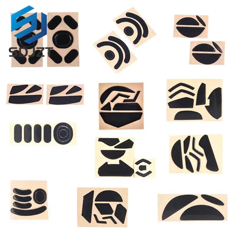 1/2Set Di Trasporto Del Commercio All'Ingrosso Nero 3M Del Mouse Pattini Piedi Del Mouse Per Logitech G102 G203 G402 G403 G502 G602 Gpro Gaming Mouse 