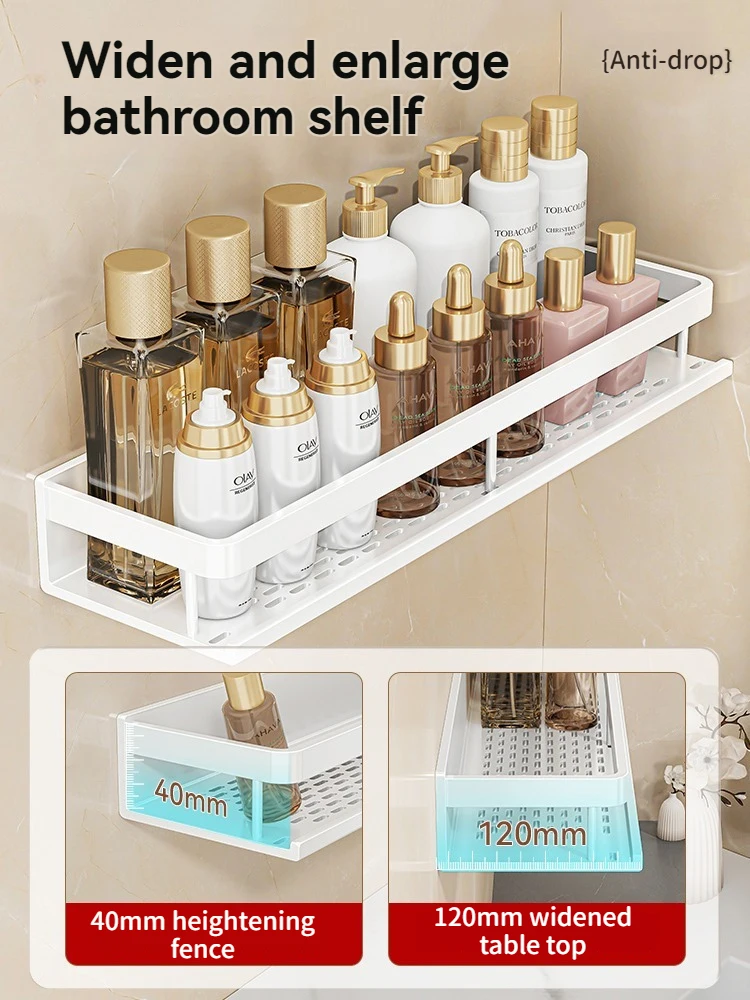 white corner shelf bathroom rack shelf organiser toilet organiser shampoo rack Kitchen storage rack 2